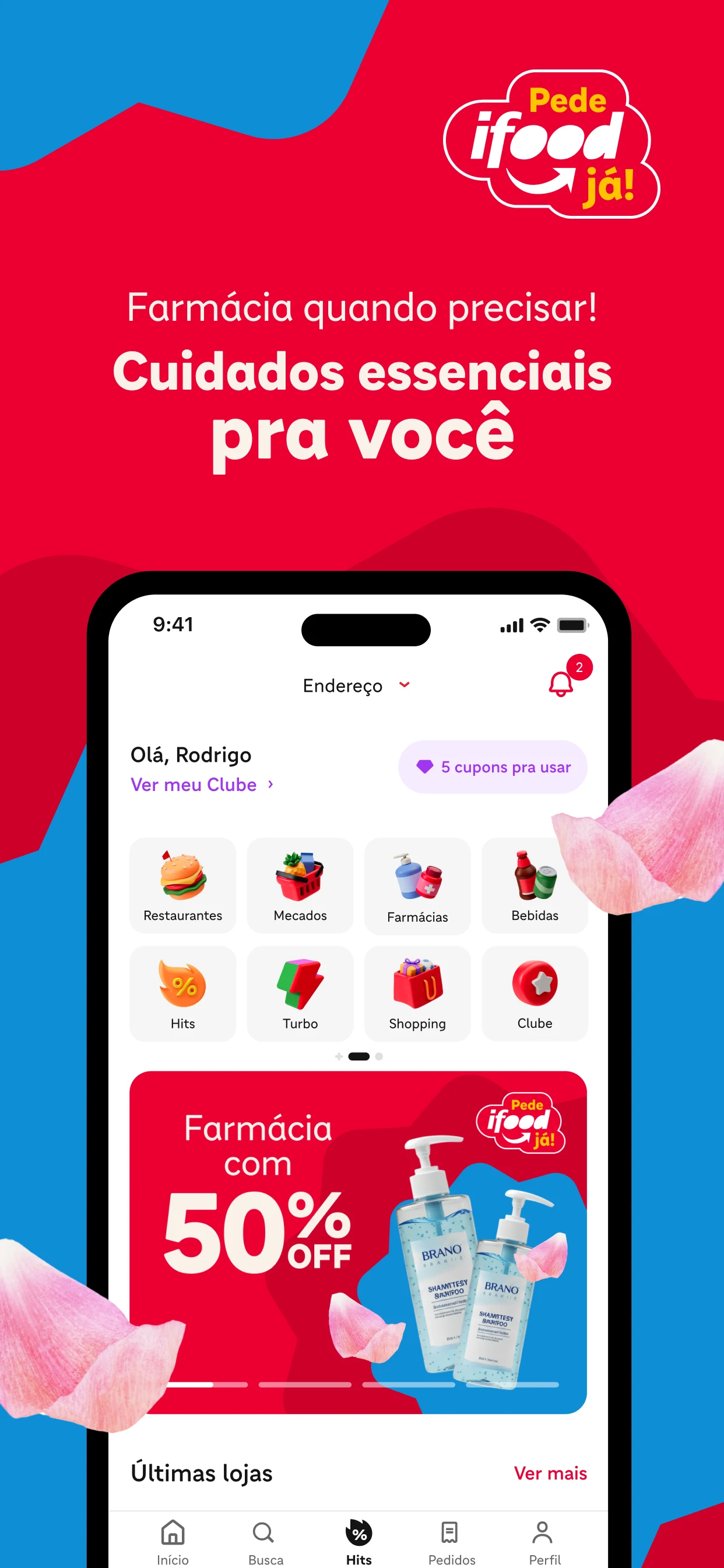 iFood comida e mercado em casa screenshot